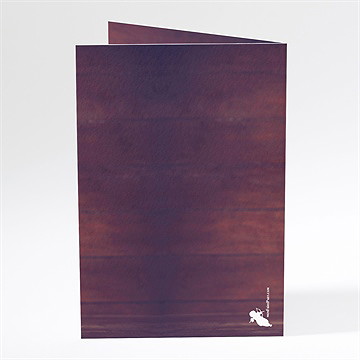 Menu mariage la pomme de l'amour éternel... - Dos du menu