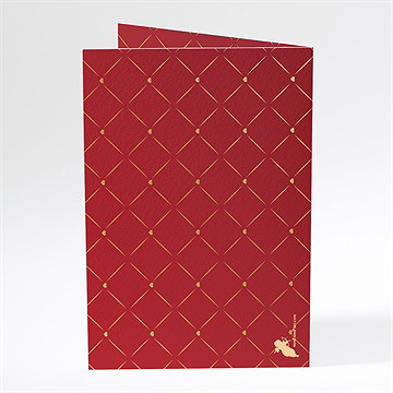 Menu mariage romantique et festif - Dos du menu