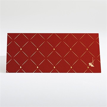 Marque-place mariage romantique et festif - Dos du marque-place