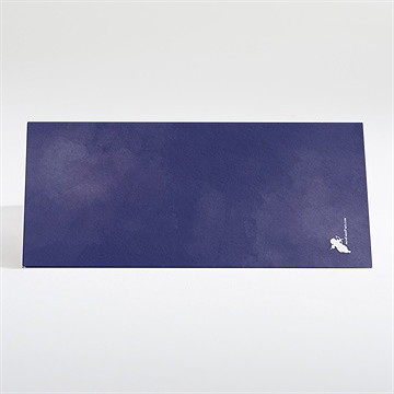 Marque-place mariage bleu nuit - Dos du marque-place