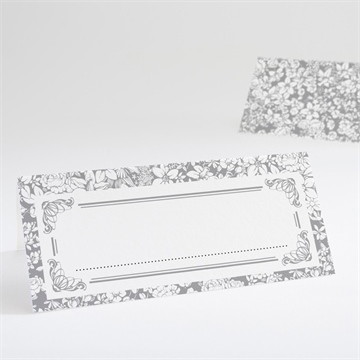 Marque-place mariage floral et romantique