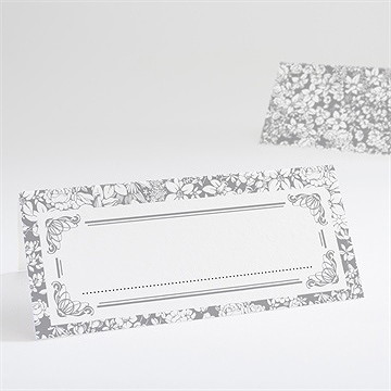 Marque-place mariage floral et romantique