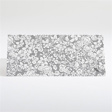 Marque-place mariage floral et romantique - Dos du marque-place