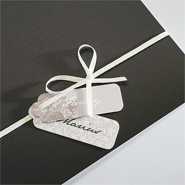 Faire-part mariage nature raffinée - Détail de la pochette
