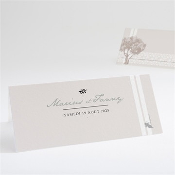 Marque-place mariage nature raffinée