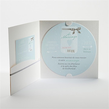 Faire-part mariage notre conte de fée - Intérieur de la pochette