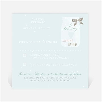 Carton réponse mariage notre conte de fée