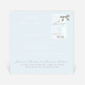 Carton réponse mariage notre conte de fée