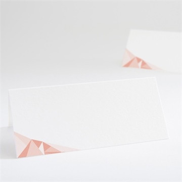 Marque-place mariage formes géométriques tendance