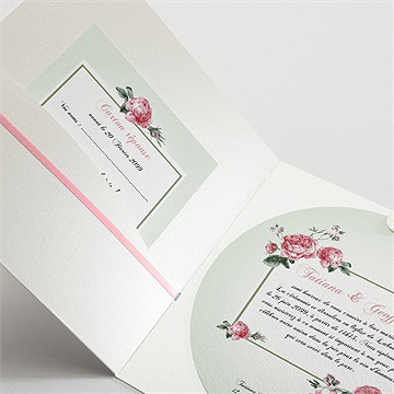 Faire-part mariage garden party - Détail du faire-part