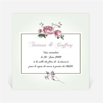 Carton d'invitation mariage garden party