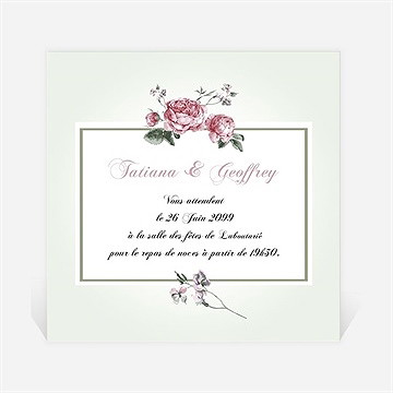 Carton d'invitation mariage garden party