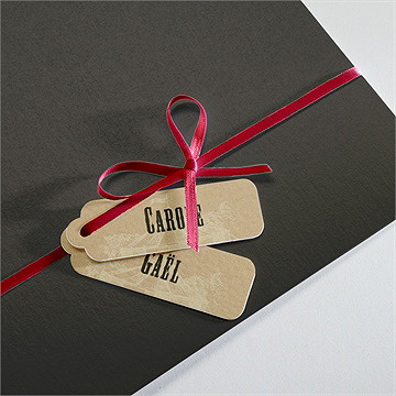 Faire-part mariage le cirque - Détail de la pochette