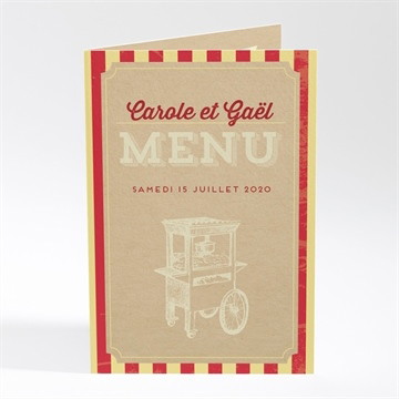 Menu mariage le cirque