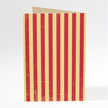 Menu mariage le cirque - Dos du menu