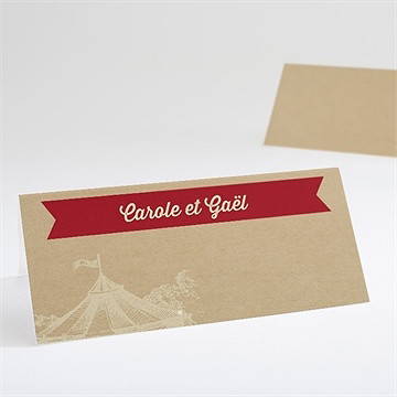 Marque-place mariage le cirque