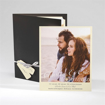 Faire-part mariage annonce en grande photo