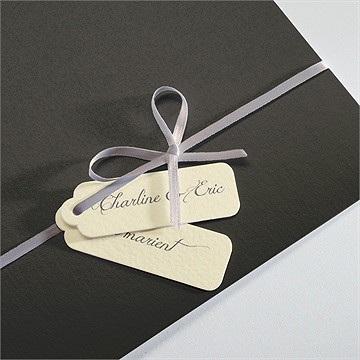 Faire-part mariage annonce en grande photo - Détail de la pochette