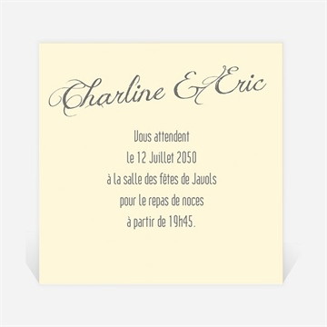 Carton d'invitation mariage annonce en grande photo
