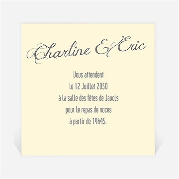 Carton d'invitation mariage annonce en grande photo
