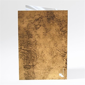 Menu mariage cadre cuivré - Dos du menu