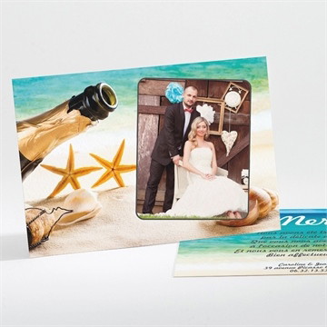 Remerciement mariage paradisiaque