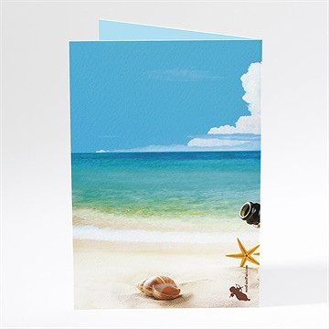 Menu mariage paradisiaque - Dos du menu