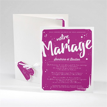 Faire-part mariage notre mariage