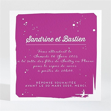 Carton d'invitation mariage notre mariage