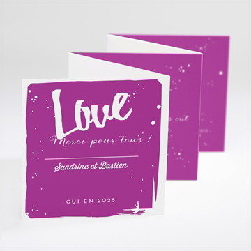 Remerciement mariage notre mariage