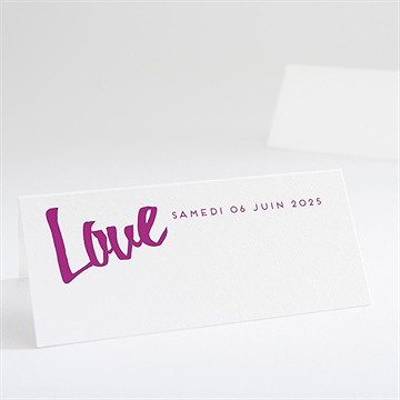 Marque-place mariage notre mariage