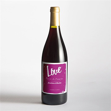 Etiquette de bouteille mariage notre mariage - Mise en situation