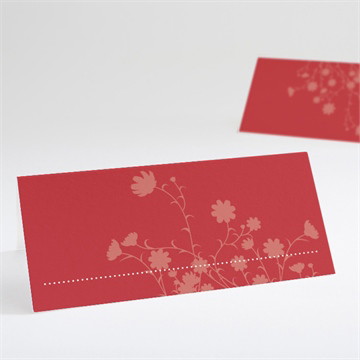 Marque-place mariage kraft et orange