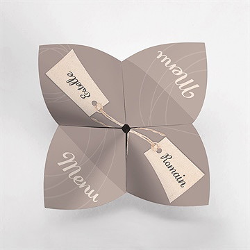 Menu mariage le duo cocotte - Vue du dessus