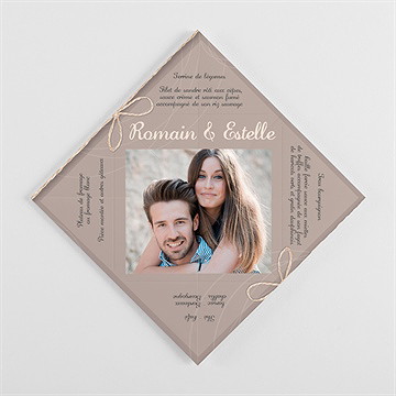 Menu mariage le duo cocotte - Intérieur de la cocotte dépliée