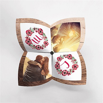 Menu mariage menu mariage - Vue du dessus