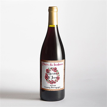 Etiquette de bouteille mariage etiquette de bouteille mariage - Mise en situation