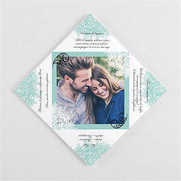 Menu mariage menu mariage - Vue intérieure pliée