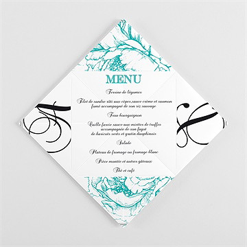 Menu mariage menu mariage - Vue intérieure pilée
