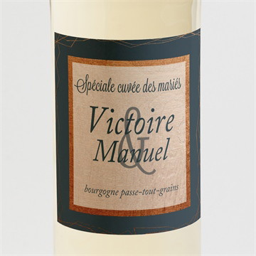 Etiquette de bouteille mariage réf. N3001064
