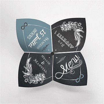 Menu mariage menu mariage - Vue du dessus