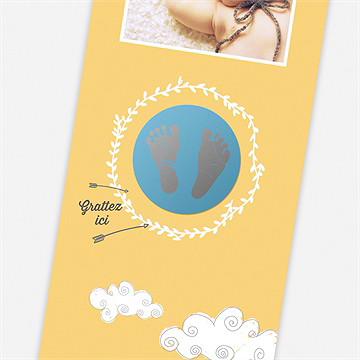 Faire-part naissance notre petit shérif - Détail du faire-part