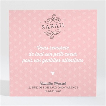 Remerciement naissance des photos pour une surprise