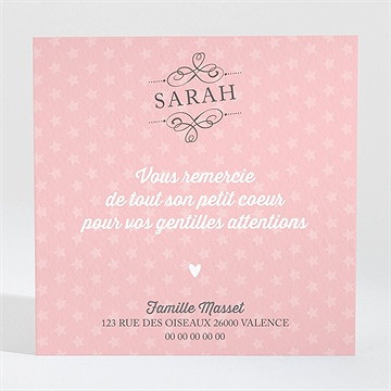 Remerciement naissance des photos pour une surprise