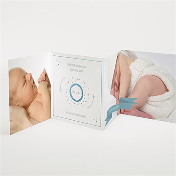 Faire-part naissance petits pieds - Intérieur du faire-part