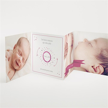 Faire-part naissance annonce photo surprise - Intérieur du faire-part