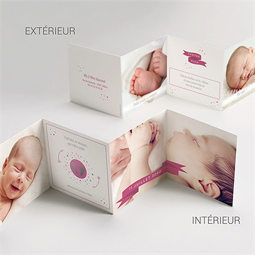 Faire-part naissance annonce photo surprise - Vue d'ensemble