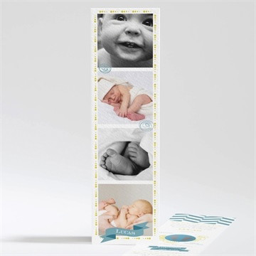 Faire-part naissance un photomaton surprise