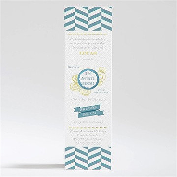 Faire-part naissance un photomaton surprise - Dos du faire-part gratté