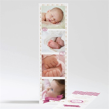 Faire-part naissance jolis motifs scandinave photo